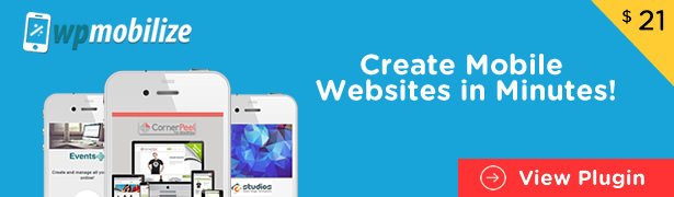 WordPress mobile website builder