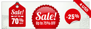 Sale Discount Tags, Badges And Ribbons