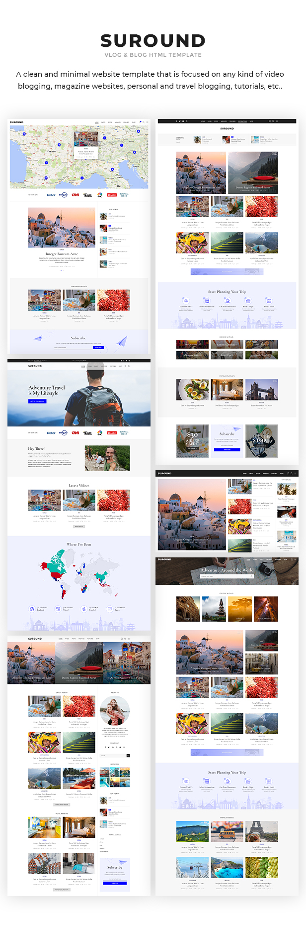 Suround - Vlog & Blog HTML Template - 3
