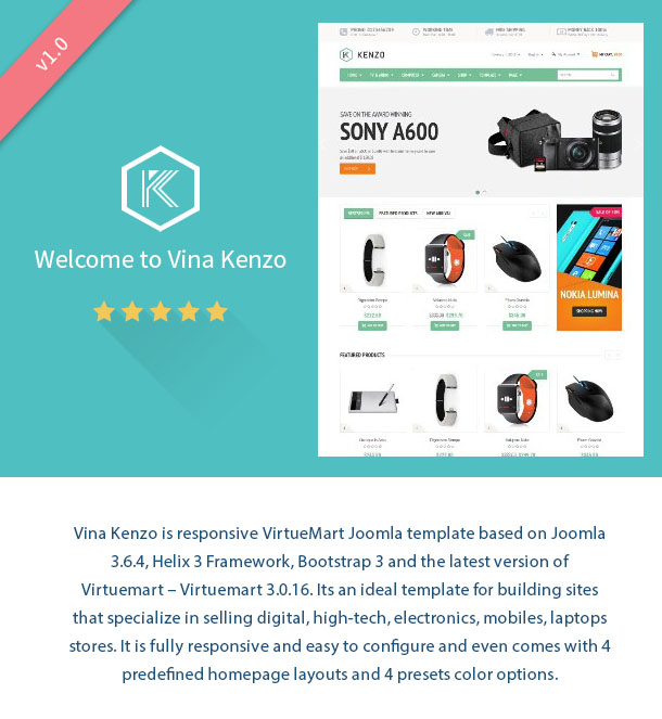 Vina Kenzo - Responsive VirtueMart Joomla Template - 5