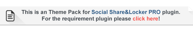 Social Share & Locker Pro Theme Pack (W&B) - 1