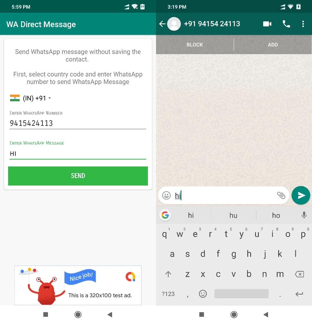 how to send picture on whatsapp android