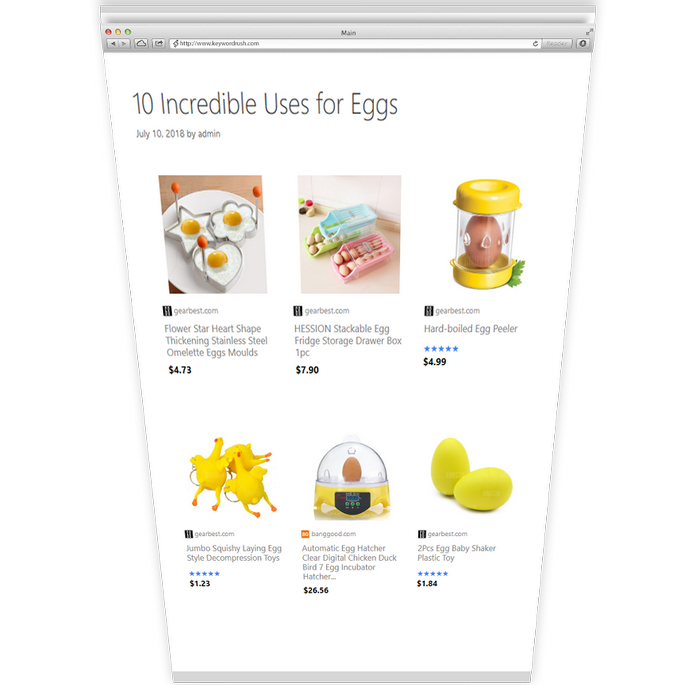 Affiliate Egg - Niche Affiliate Marketing WordPress Plugin - 2