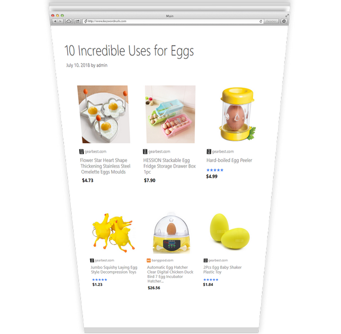 Affiliate Egg - Niche Affiliate Marketing Wordpress Plugin - 2