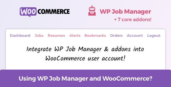 Dashboard and User Account for WP Job Manager, Addons and WooCommerce