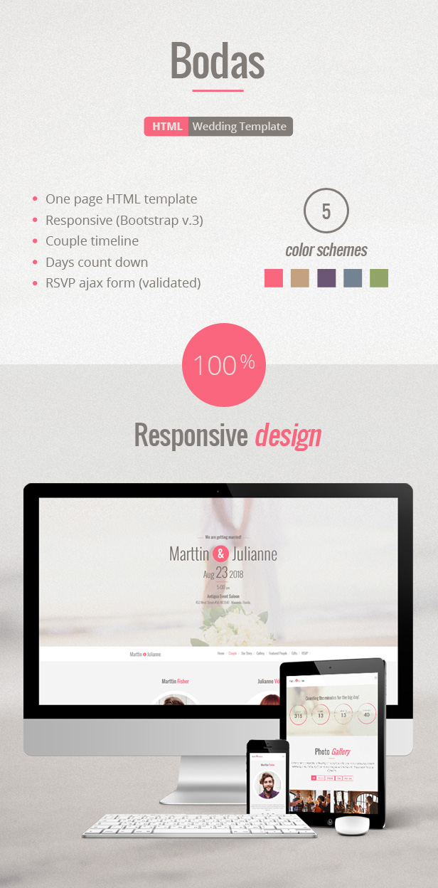 Bodas - HTML Wedding Template