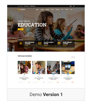 Education WordPress theme - Demo 1