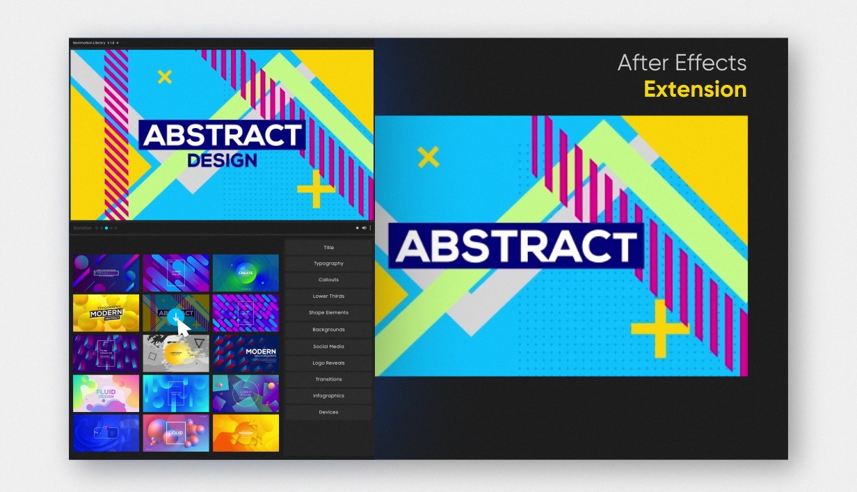 Nonmotion Graphics Library | Extension for After Effects - 4