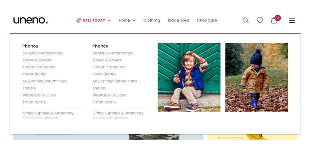 Uneno - Kids Clothing & Toys Store WooCommerce Theme - 11