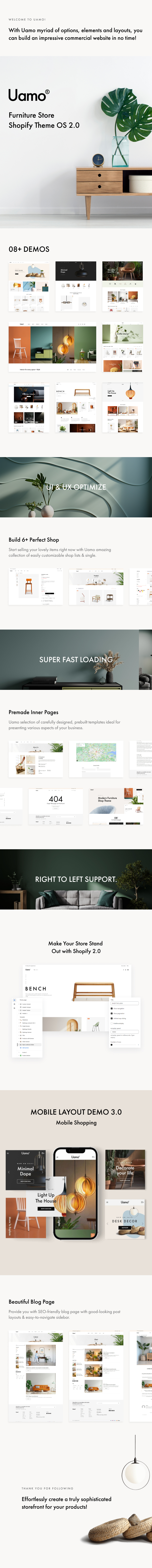 Uamo - Furniture Shopify Theme OS 2.0 - 1