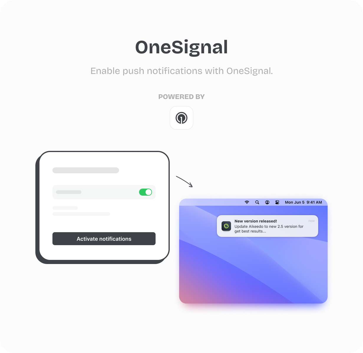 OneSignal @heyaikeedo #aikeedo
