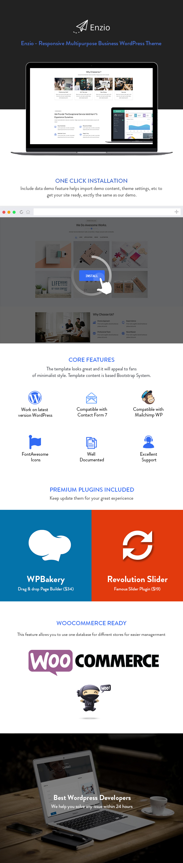 Enzio WordPress Theme