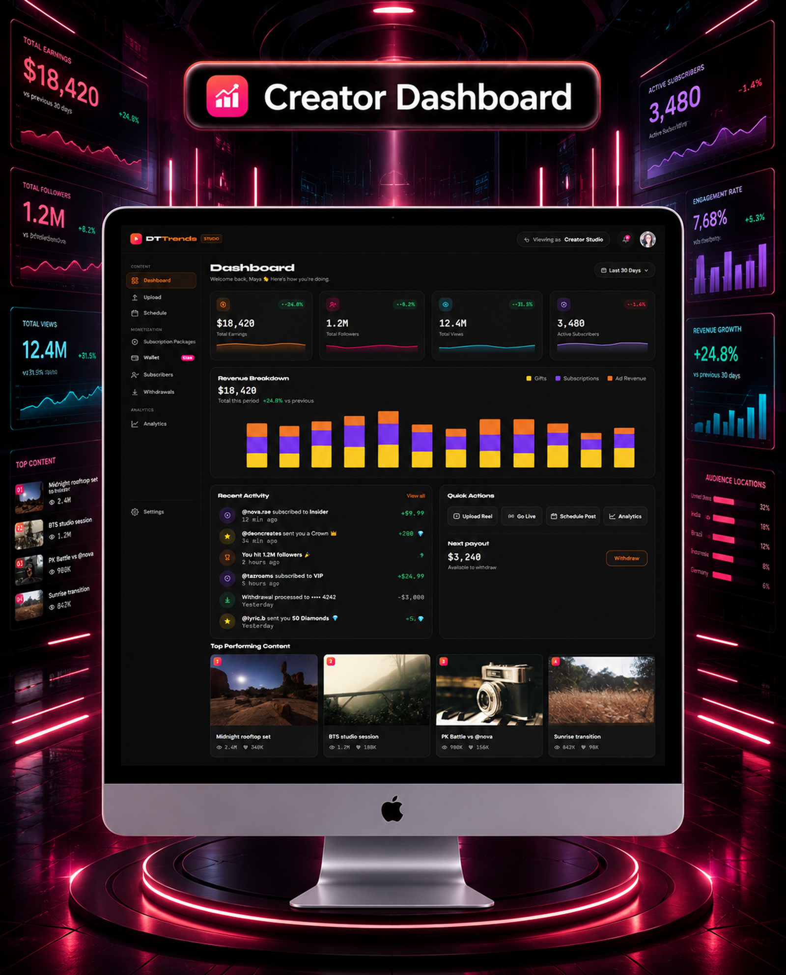DTTrends – TikTok Clone | Reels, Live Streaming, PK Battle, Story, Feed, Chat | Flutter App - 55