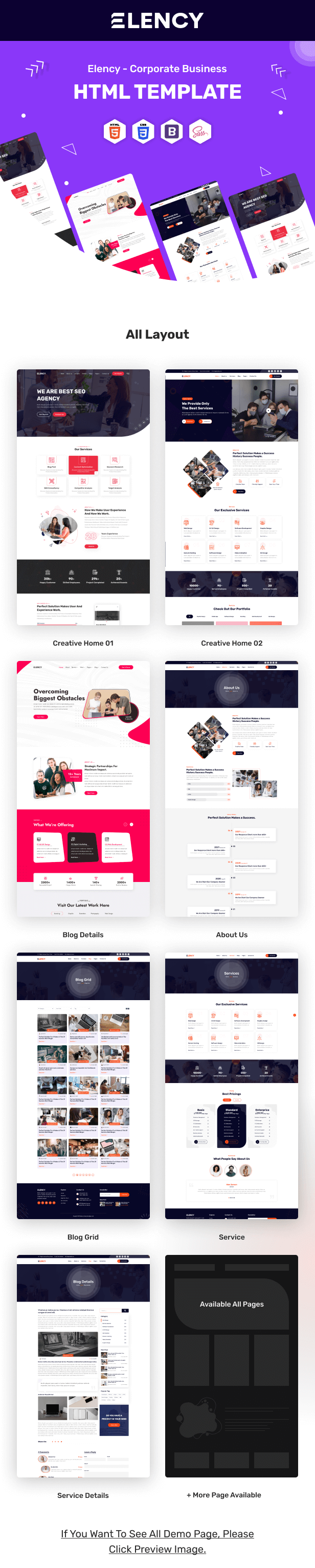 Elency HTML Template