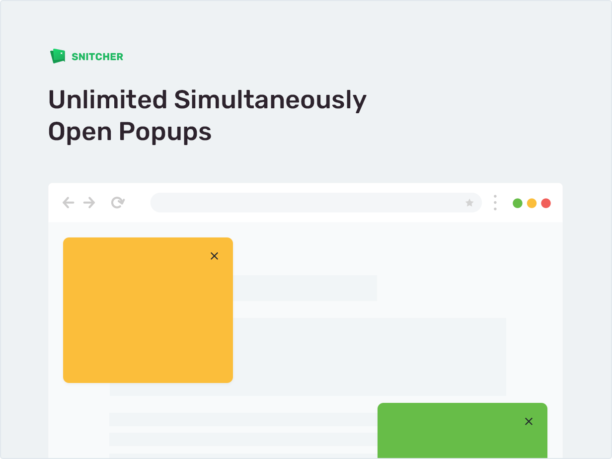 Unlimited Simultaneously Open Popups