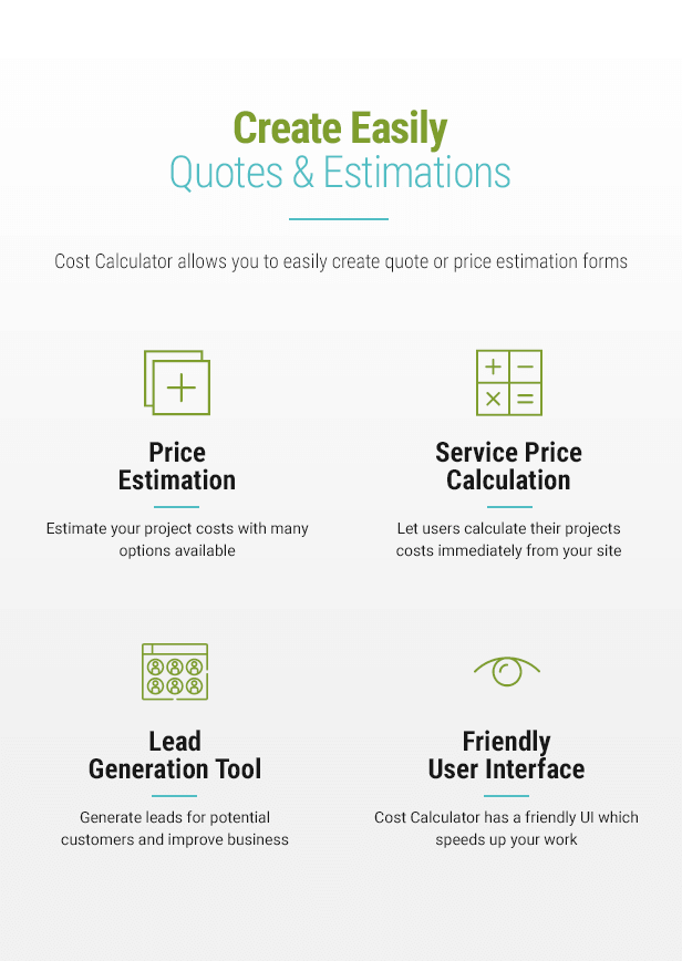 Cost Calculator WordPress - 3