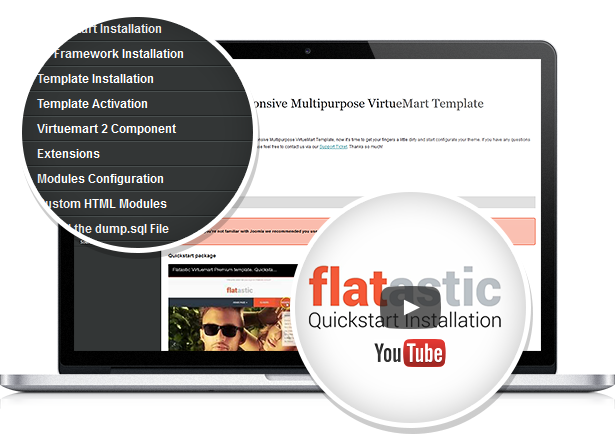 Flatastic Responsive Multipurpose VirtueMart Theme