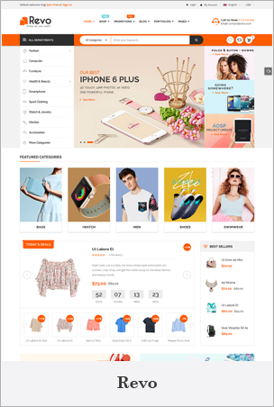 Revo - Creative Multi-Purpose Responsive Shopify Drag & Drop Sections Theme