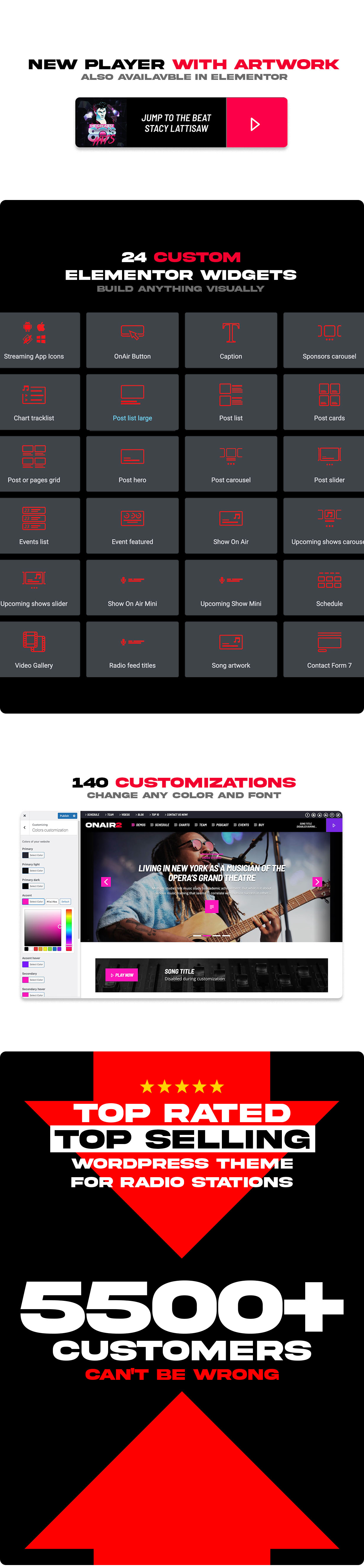 Onair2: Radio Station WordPress Theme With Non-Stop Music Player - 10