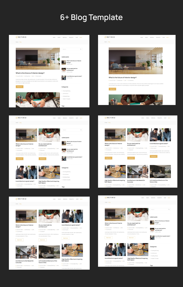 architecture and interior WordPress Theme