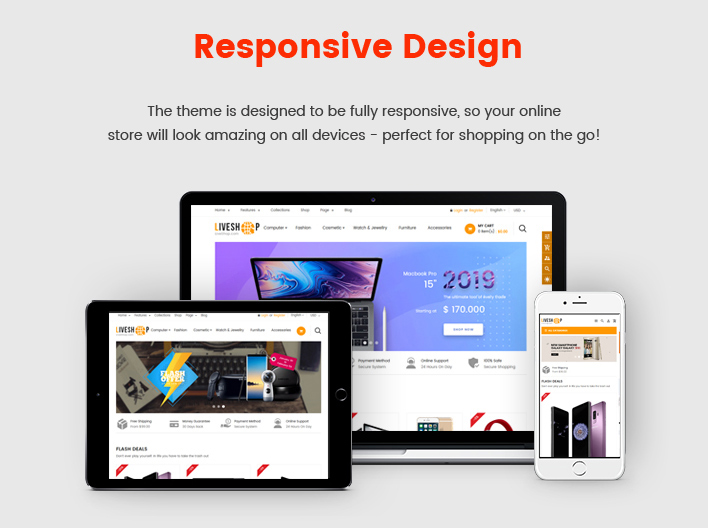 Ss LiveShop - Multipurpose Drag & Drop Shopify Theme
