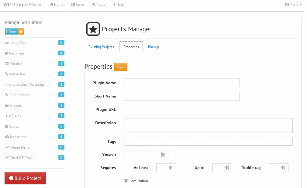 easy create wordpress plugin
