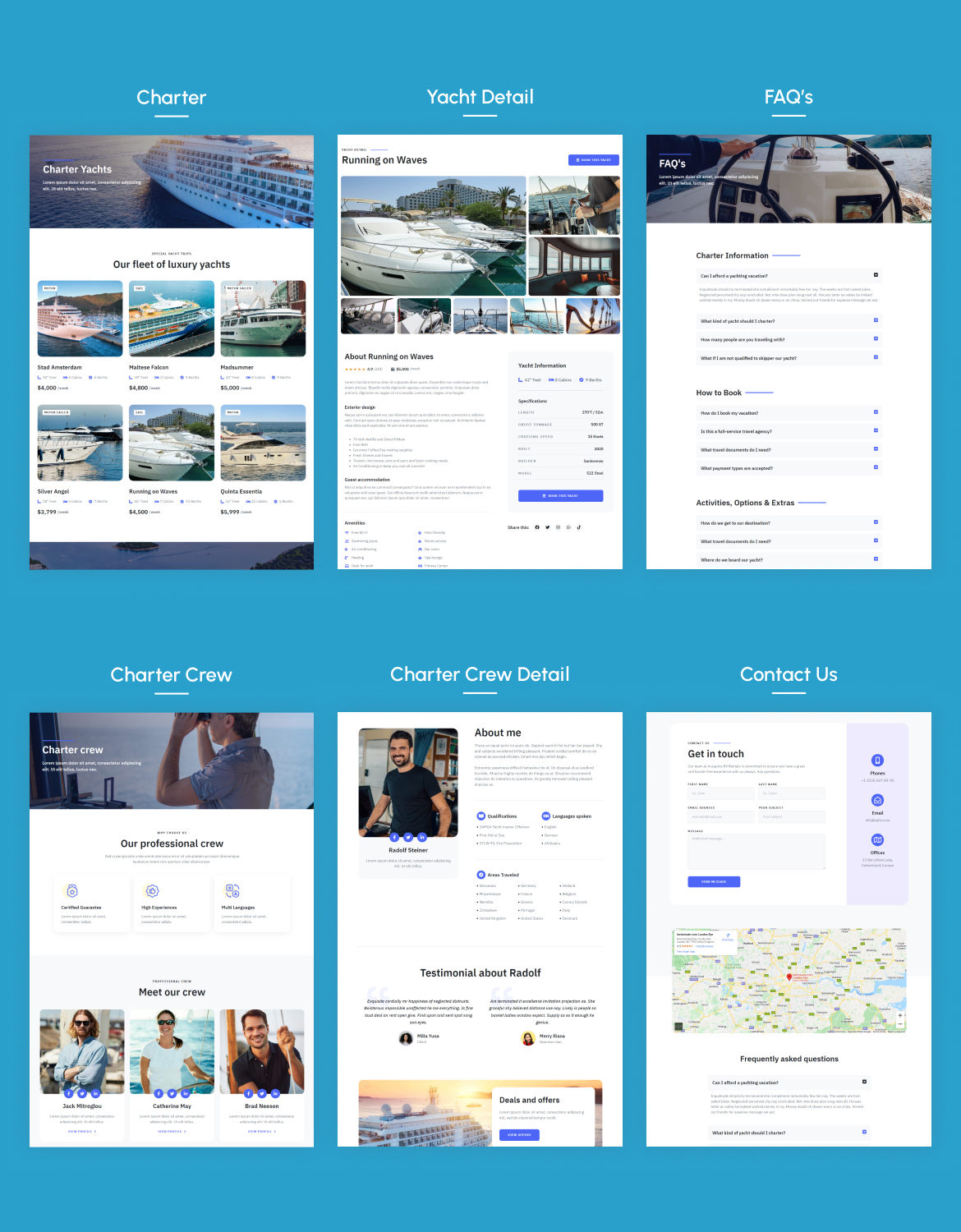 Saile | Yacht Club & Boat Rental Elementor Template Kit - 2