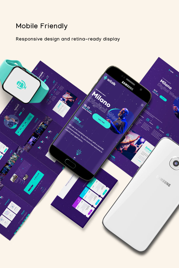 WiTalk Event WordPress Theme Mobile Friendly