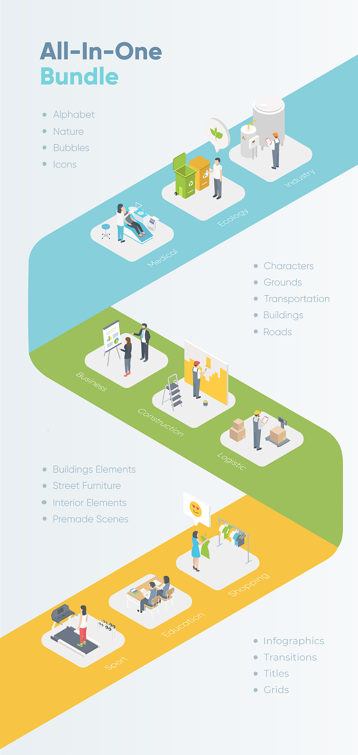 Isopix - Isometric Explainer Pack - 4