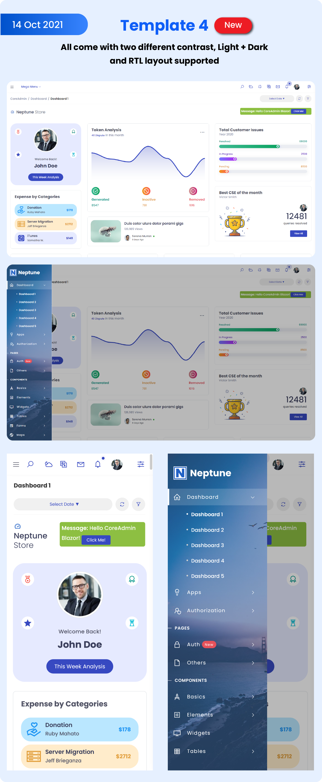 Neptune Laravel Admin UI Template - 7