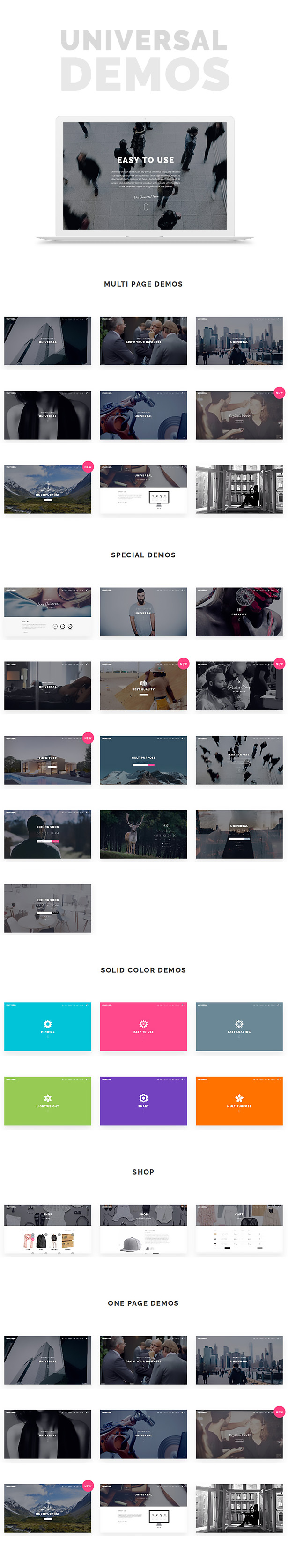 Universal - Smart Multi-purpose html5 template - 3