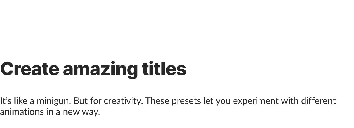 Text Presets for Animation Composer - 4