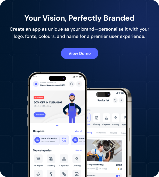 Fixit | Multi Vendor On Demand, Handyman, Home service Flutter App with Admin Complete Solution