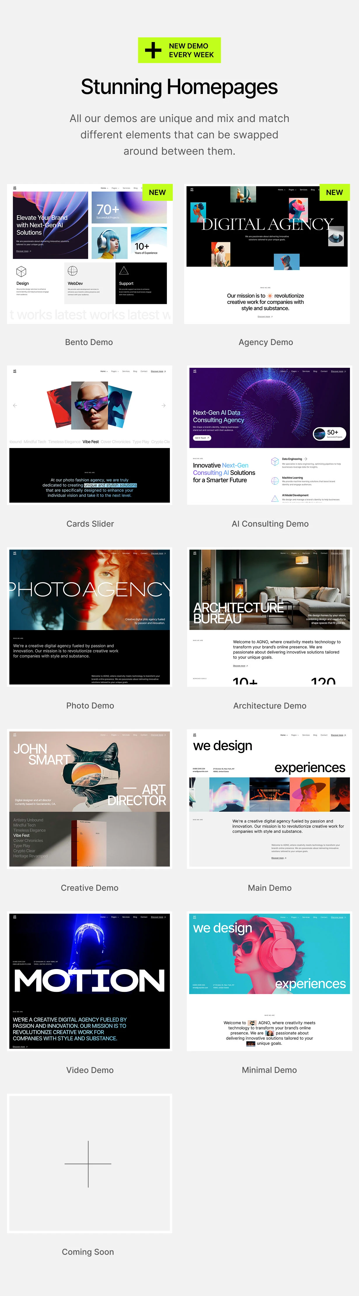 Agno – Creative Portfolio Agency WordPress Theme - 8
