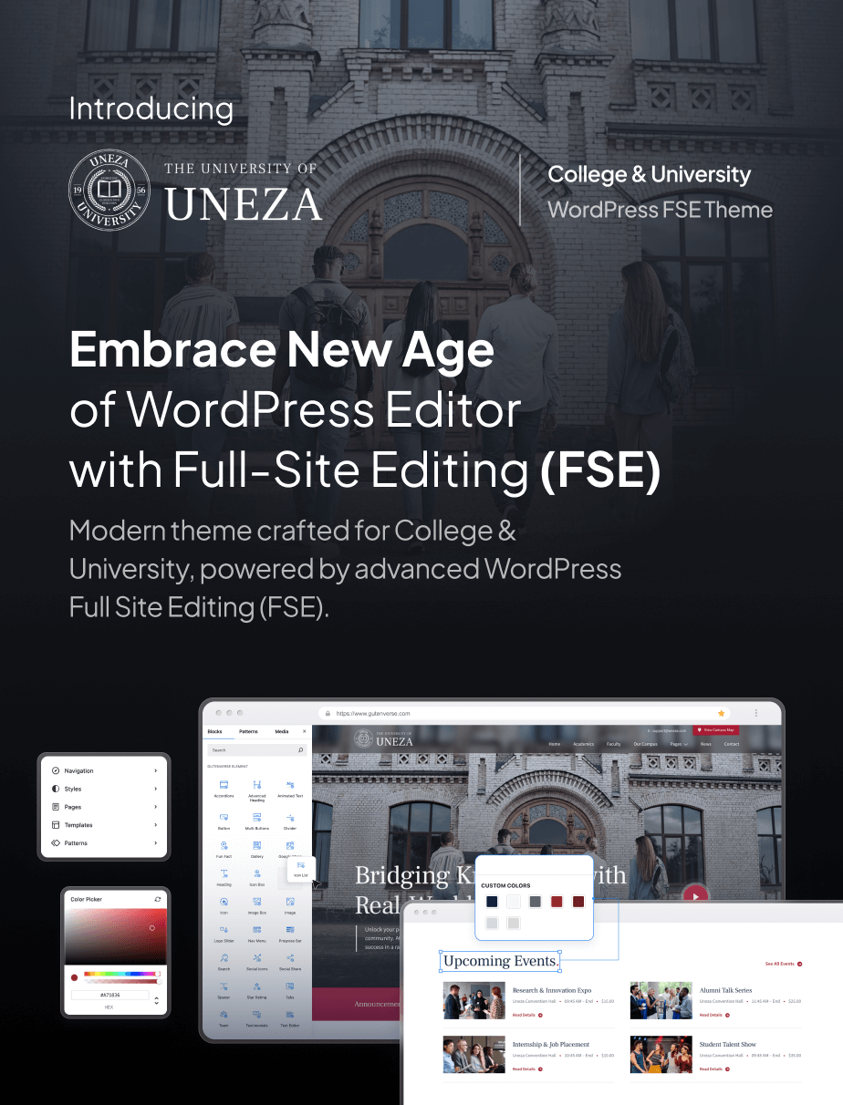 Uneza - College & University FSE WordPress Theme - 3