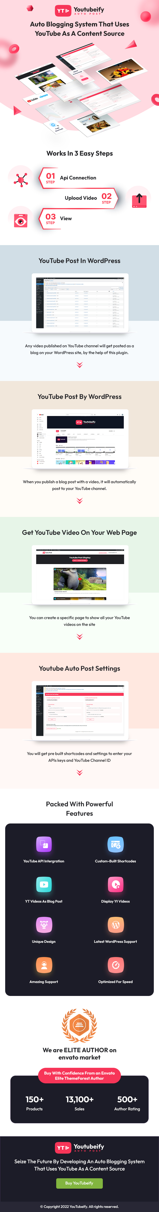 Youtubeify - YouTube Auto Post WordPress Plugin - 1