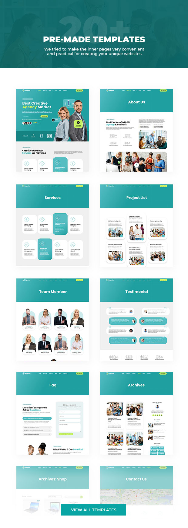 Agentor - Creative Agency Elementor Pro Template Kit