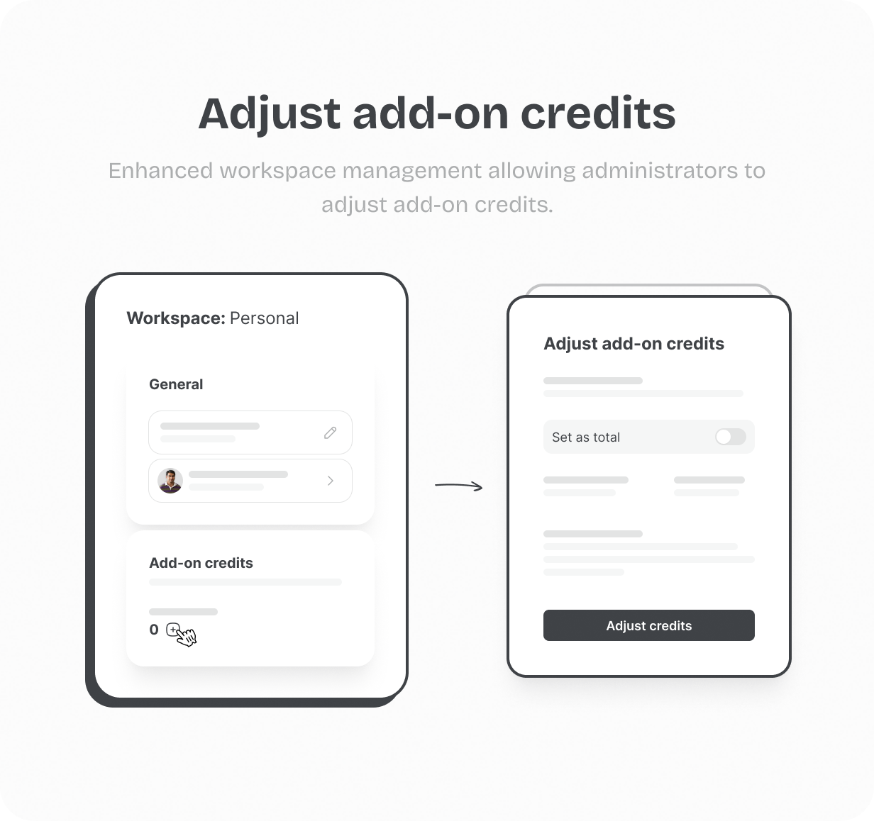 Adjust add-on credits @heyaikeedo #aikeedo