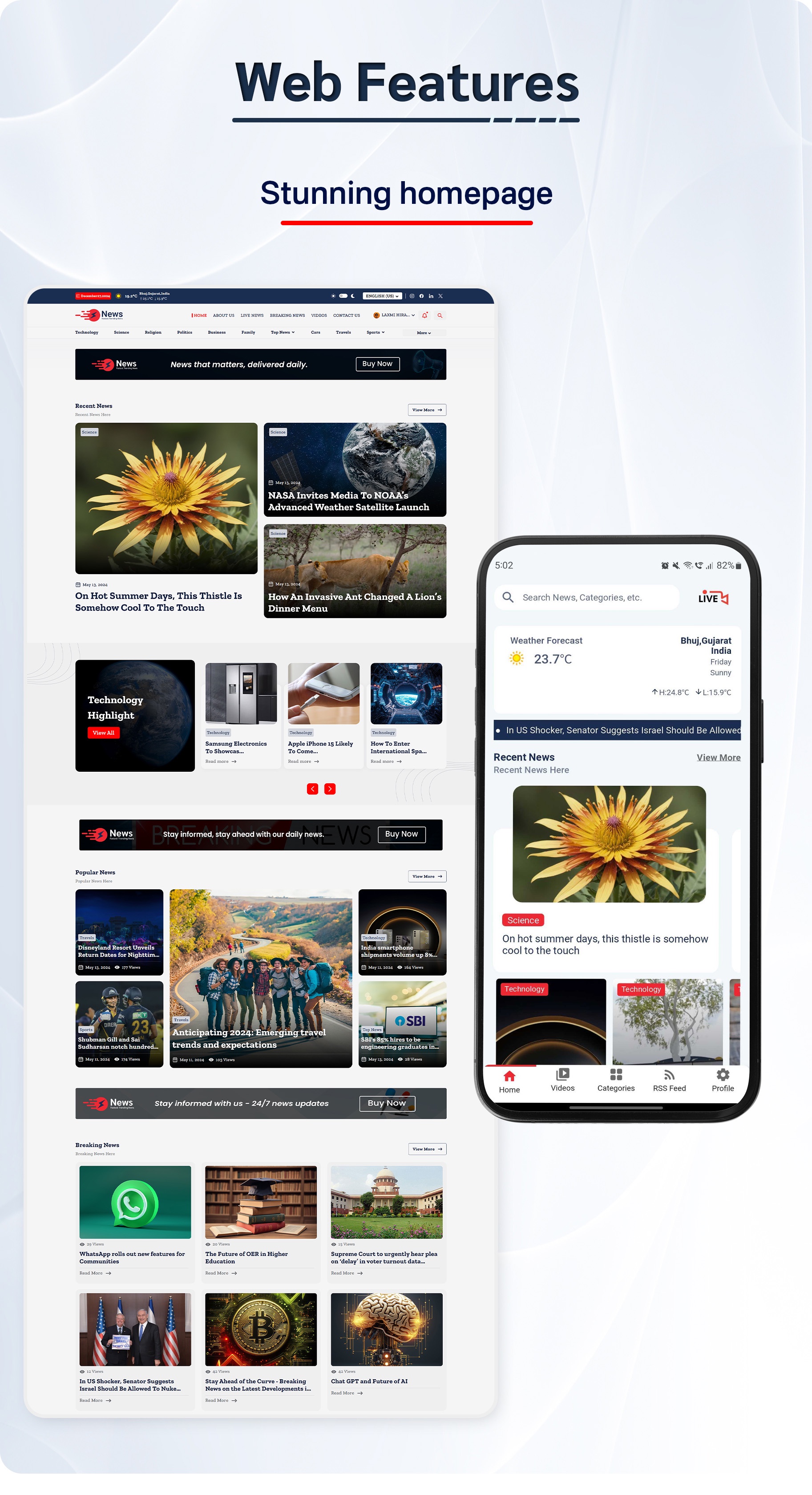 News App and Web -Flutter News App for Android and IOS App | News Website with Admin panel - 18