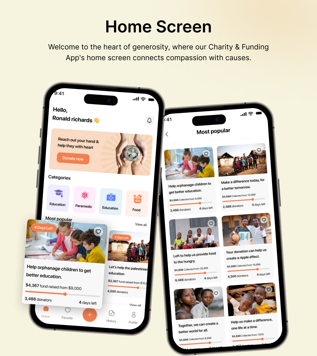 CaringHandsApp template : Charity App in Flutter (Android, iOS) | SupportStream App - 8