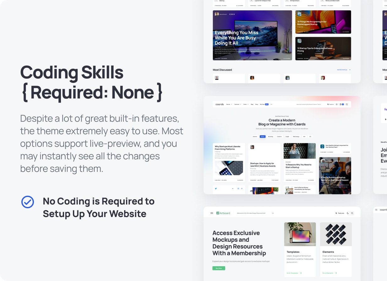 Caards - Modern Blog & Magazine WordPress Theme with Dark Mode - 16