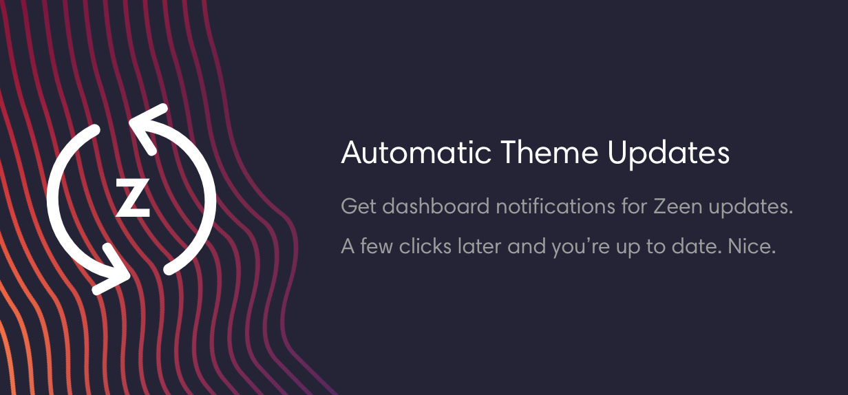 Notifications for automatic theme updates