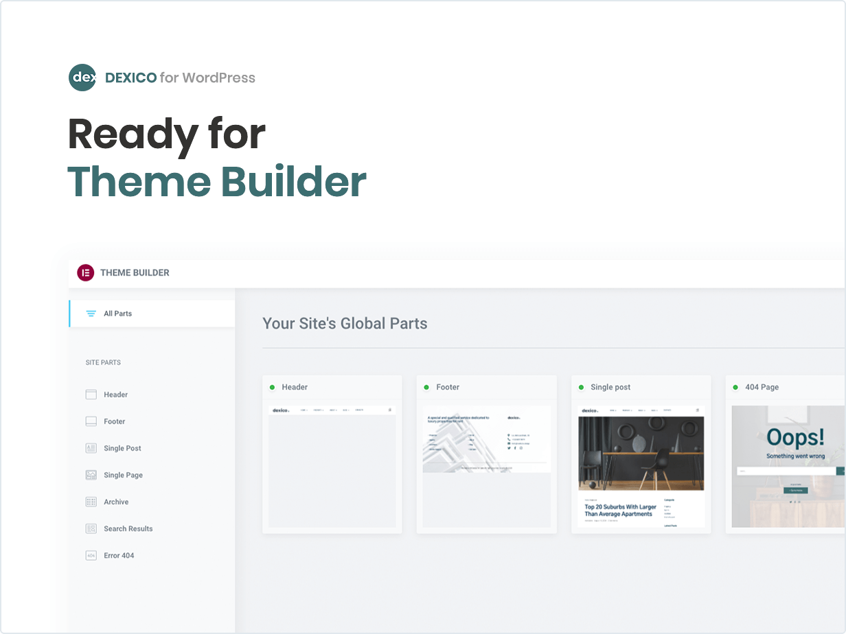 Ready for Theme Builder