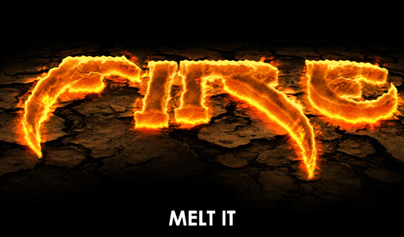Melt it - the premium incandescent 3d text maker