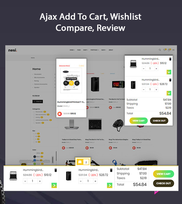 Ajax cart pro & Feature module