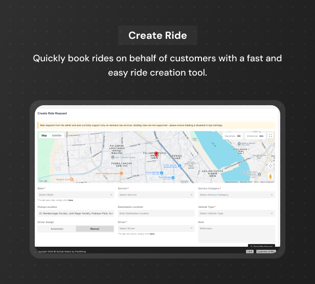 GoCab | Full Solution Taxi Cab Booking with Laravel and React Native