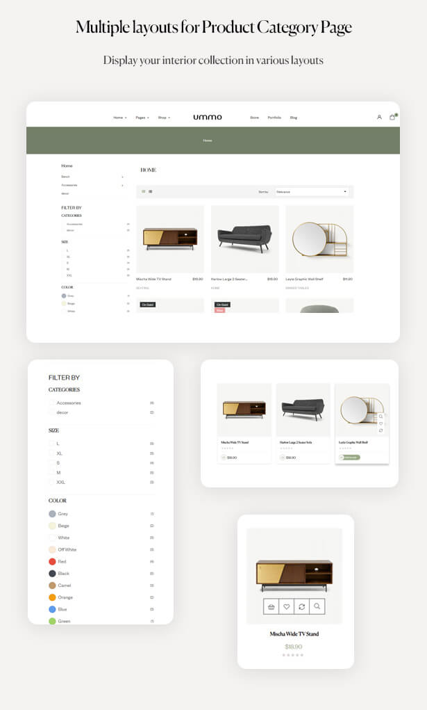 Multiple layouts for Product Category Page