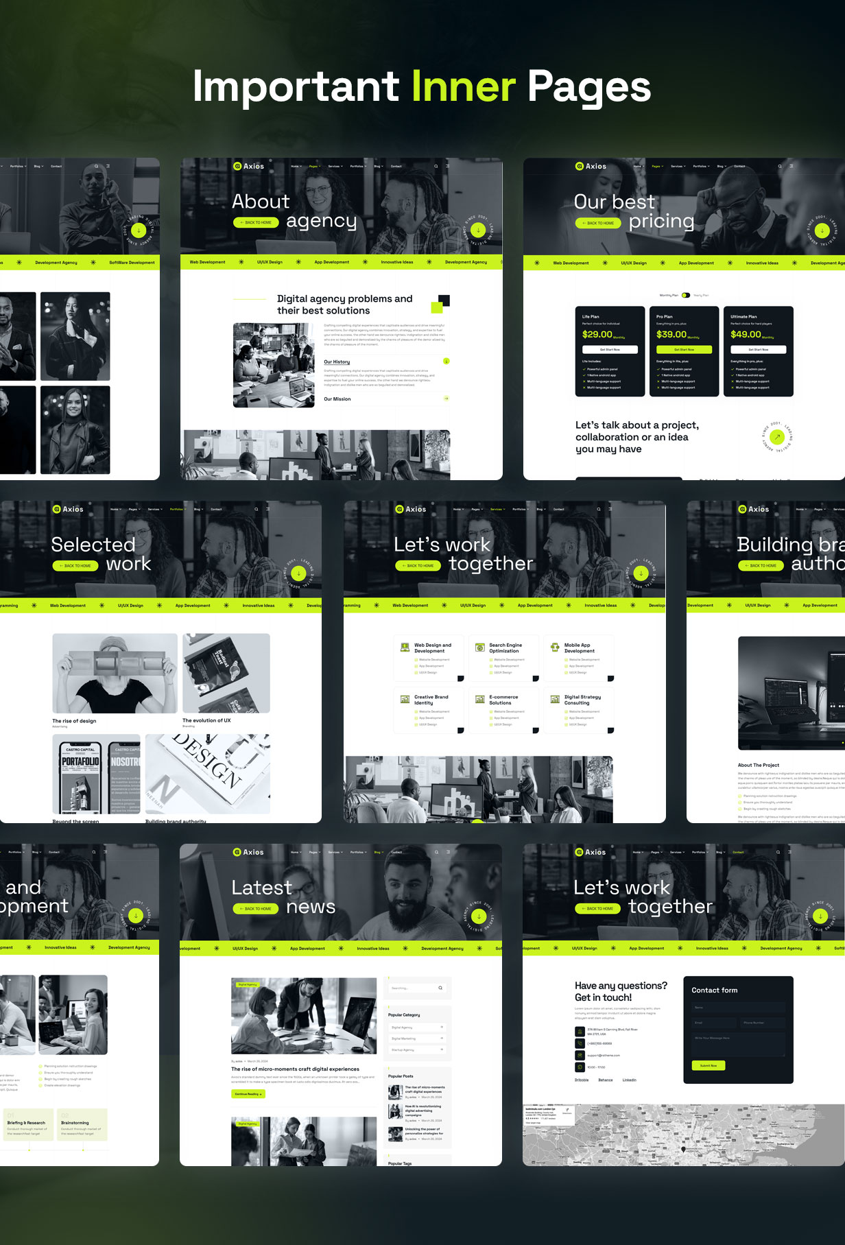 Axios - Digital Agency WordPress Theme