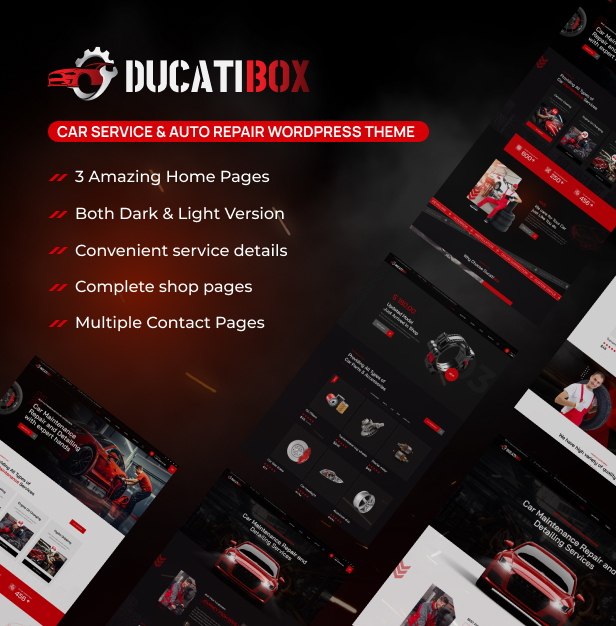 Ducatibox - Car Service & Auto Repair WordPress Theme - 5