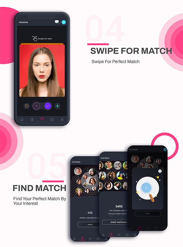 DateMe- Dating App Pro| (Live Stream, Random Video Call, Match, Videos From Server, In-app Buy) - 7